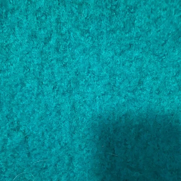 Vintage 80’s fuzzy wool batwing teal jacket - Picture 10 of 10